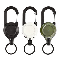 Outdoor Retractable Wire Rope Anti Theft Tactical Keychain Tool