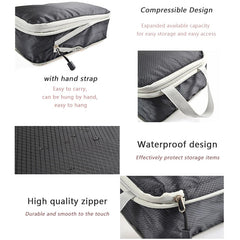 Travel Compression Packing Cubes Ultralight Expandable Luggage Organizer Bags