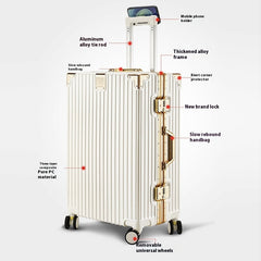 Suitcase Large Capacity Aluminium Frame Luggage