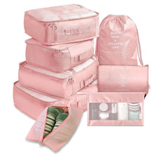 8 Piece Luggage Divider Bag Travel Clothes Organizer Packing Cubes
