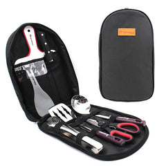 8 Piece Camp Kitchen Cooking Utensil Set Portable BBQ Camping