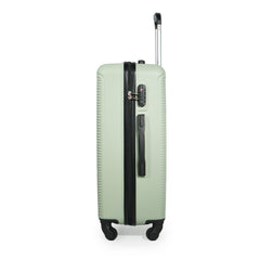 7-Piece ABS Lightweight & Durable Luggage Set in Green