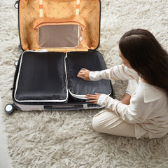 Travel Compression Packing Cubes Ultralight Expandable Luggage Organizer Bags
