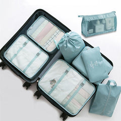 8 Piece Luggage Divider Bag Travel Clothes Organizer Packing Cubes