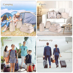8 Piece Luggage Divider Bag Travel Clothes Organizer Packing Cubes