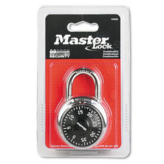 Master Lock Combination Lock, Stainless Steel, 1.87" Wide, Silver