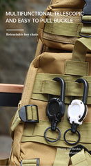 Outdoor Retractable Wire Rope Anti Theft Tactical Keychain Tool