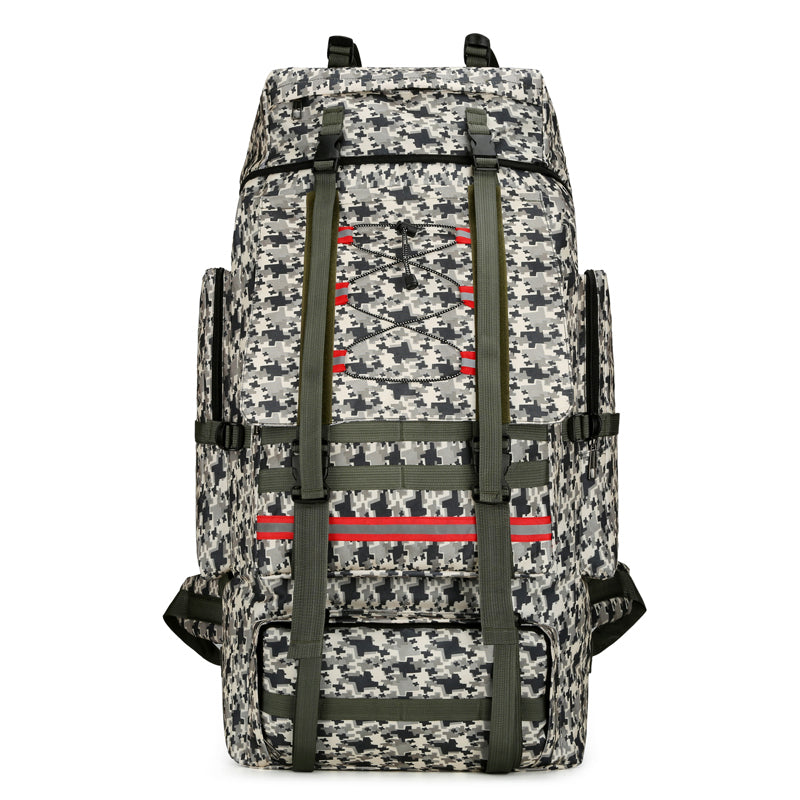 Outdoor 130 Liter Large Capacity Camouflage Travel Hiking Backpack