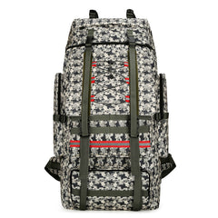 Outdoor 130 Liter Large Capacity Camouflage Travel Hiking Backpack