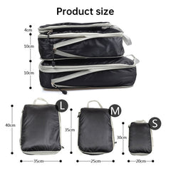 Travel Compression Packing Cubes Ultralight Expandable Luggage Organizer Bags