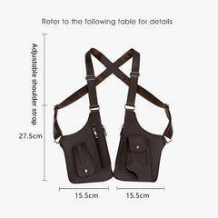 Medieval Leather Harness Bag Anti Theft Phone Wallet Pouch