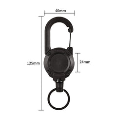 Outdoor Retractable Wire Rope Anti Theft Tactical Keychain Tool
