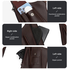 Medieval Leather Harness Bag Anti Theft Phone Wallet Pouch