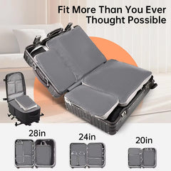 Travel Compression Packing Cubes Ultralight Expandable Luggage Organizer Bags