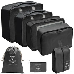 7 8 9 10 Piece Travel Organizer Packing Cubes Set