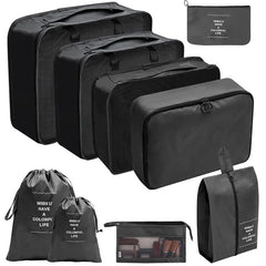 7 8 9 10 Piece Travel Organizer Packing Cubes Set