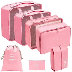 7 8 9 10 Piece Travel Organizer Packing Cubes Set