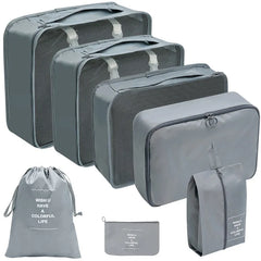 7 8 9 10 Piece Travel Organizer Packing Cubes Set