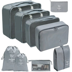7 8 9 10 Piece Travel Organizer Packing Cubes Set