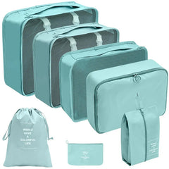 7 8 9 10 Piece Travel Organizer Packing Cubes Set