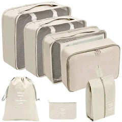 7 8 9 10 Piece Travel Organizer Packing Cubes Set