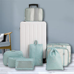 8 Piece Luggage Divider Bag Travel Clothes Organizer Packing Cubes