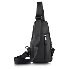 Men’s Leather Sling Bag – Secure Anti-Theft