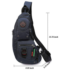 Men’s Nylon Sling Bag – Secure Anti-Theft