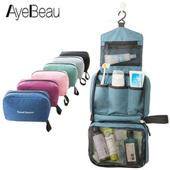 Travel Toiletry Makeup Organizer Bag Nylon Cosmetic Storage Case