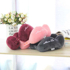 Memory Foam Travel Neck Pillow Folding Support Airplane Headrest Cushion